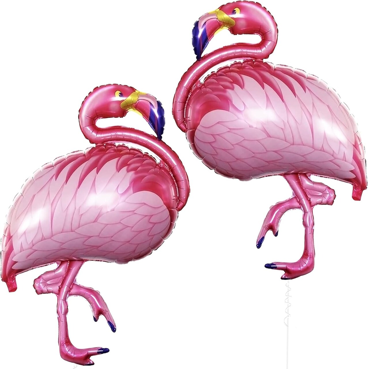 Giant Pink Flamingo Balloons - 40 Inch Pack of 2 | Balloon, Flamingo Party Decorations | Flamingo Mylar Balloons | Tropical Mylar balloons, Hawaiian Party Decorations, Luau Party decorations